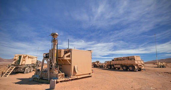 missile defense system being tested in desert