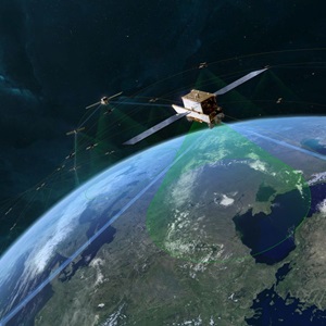 satellite above earth