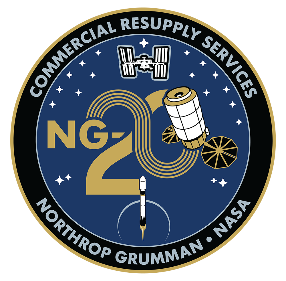 NASA Commercial Resupply Mission NG-20 patch