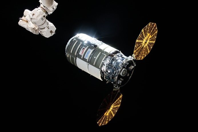 NASA's Cygnus docking at the International Space Station