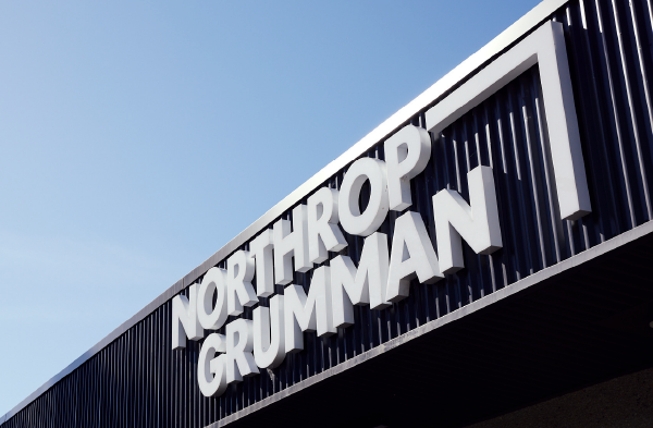 Northrop Grumman logo on buildiung