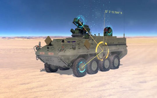 illustration of tank in desert