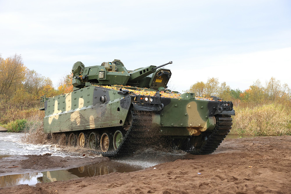 tank with The Mk44 Bushmaster® Chain Gun® automatic cannon