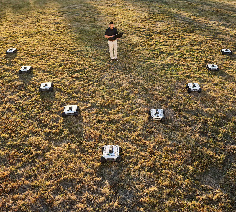 multiple drones on ground
