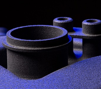3D printed purple pipes
