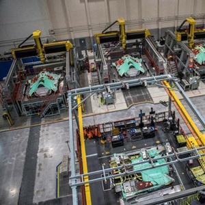 Top view of the F35 Assembly Line
