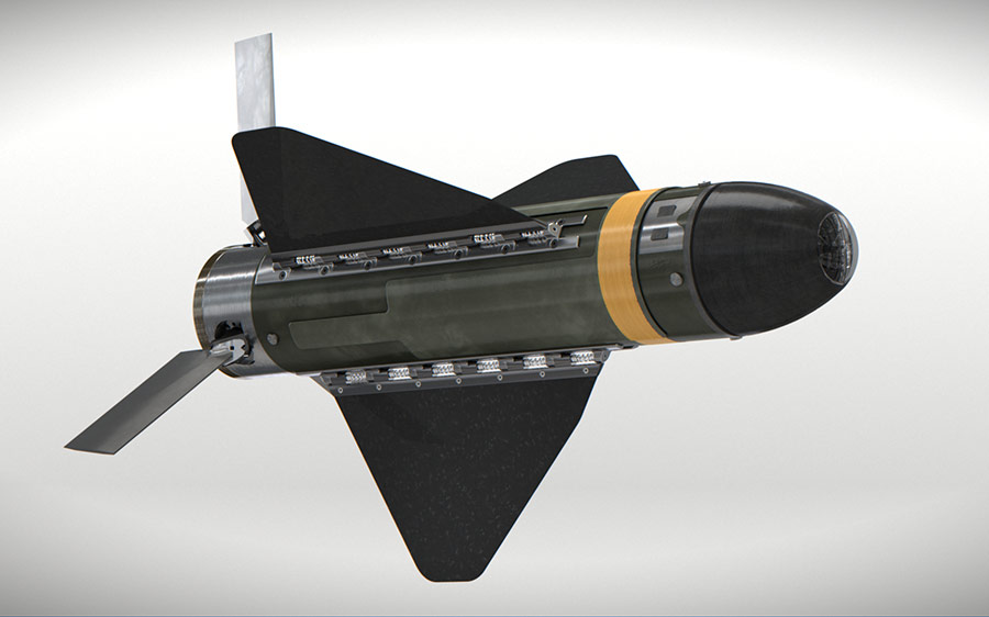 rendering of a munition