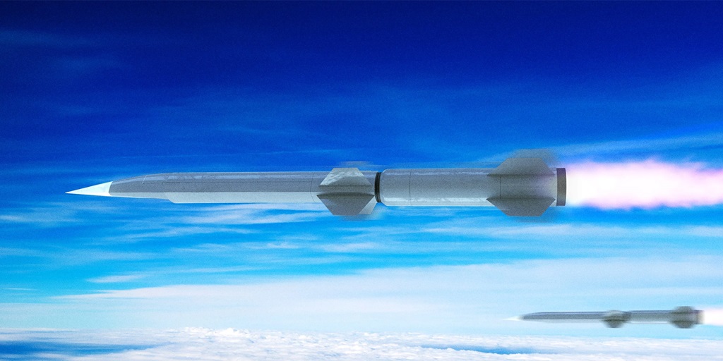 rendering of Missile inflight