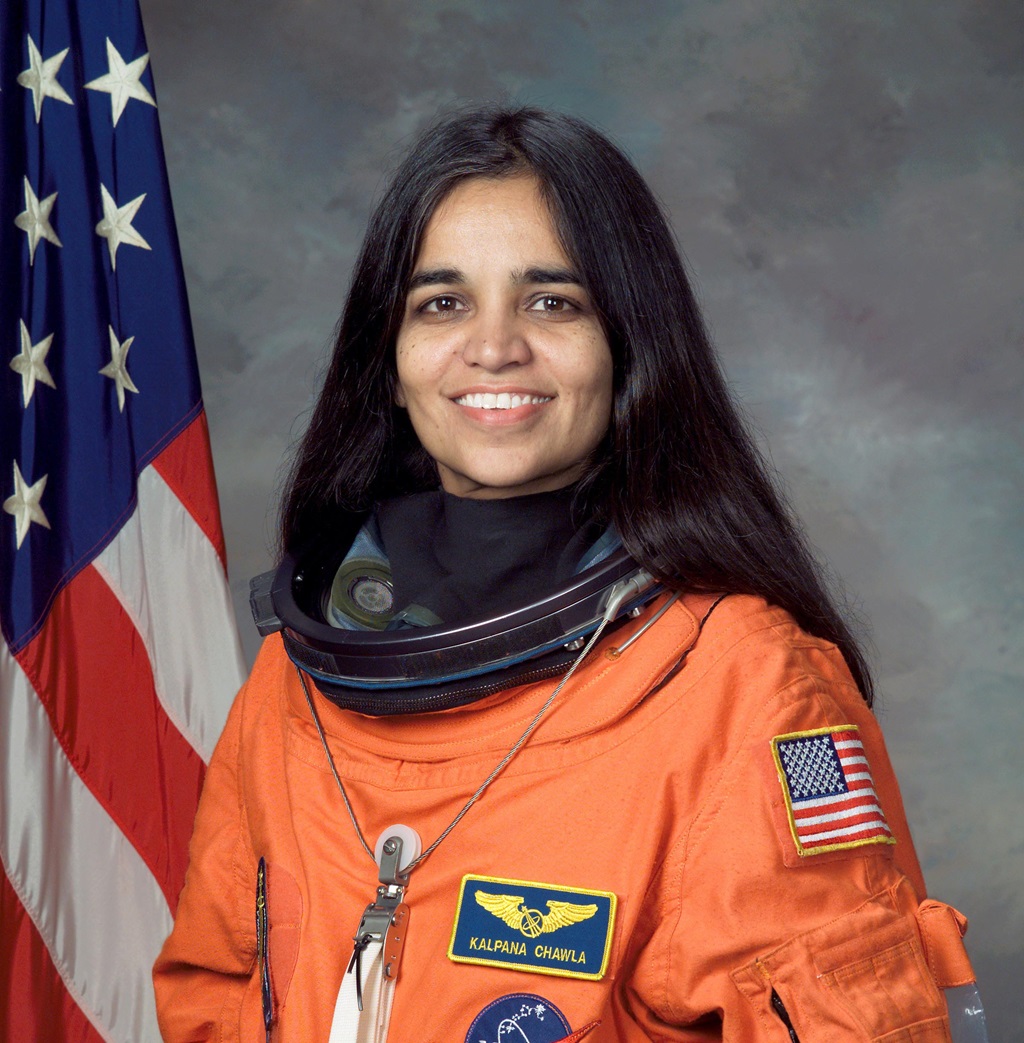 Head shot of female indian Astronaut