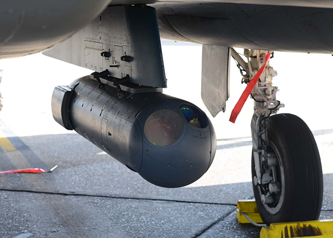 LITENING advanced targeting pod installed on F-15