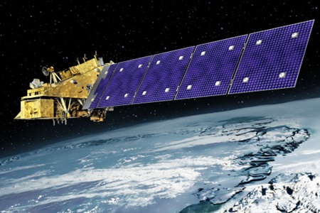 JPSS satellite above earth