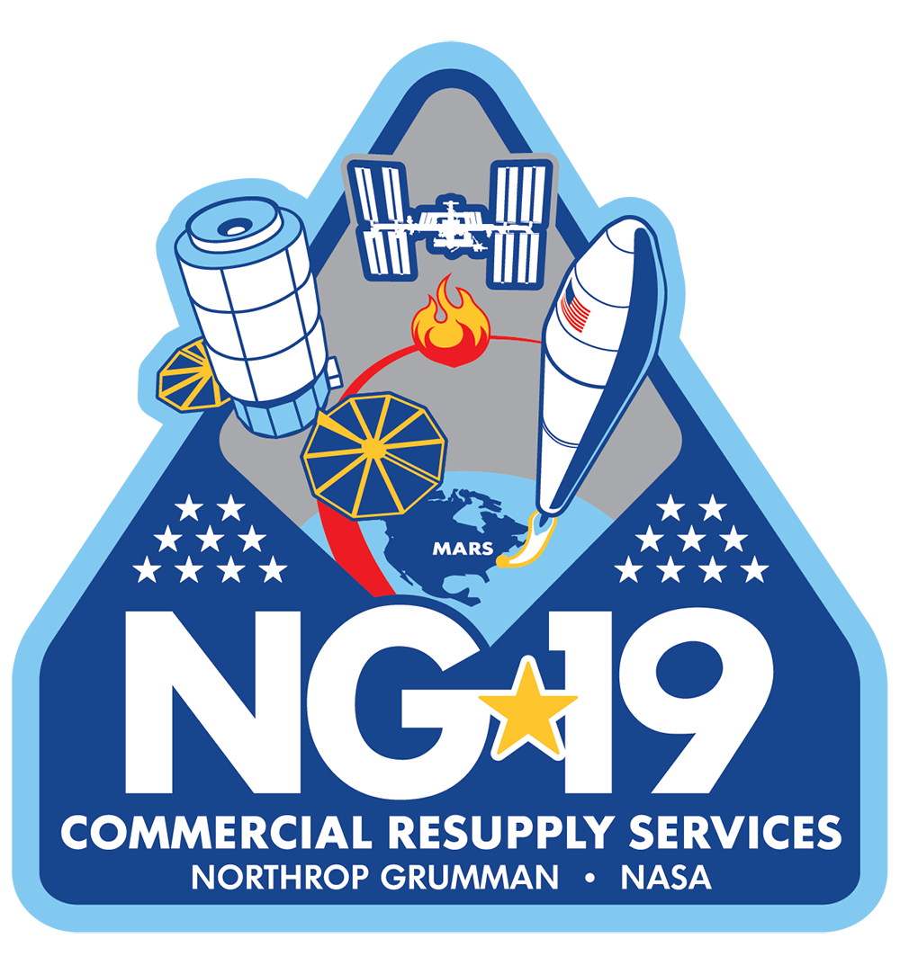 NASA Commercial Resupply Mission NG-19 patch