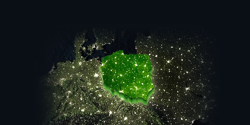 areial view of Poland