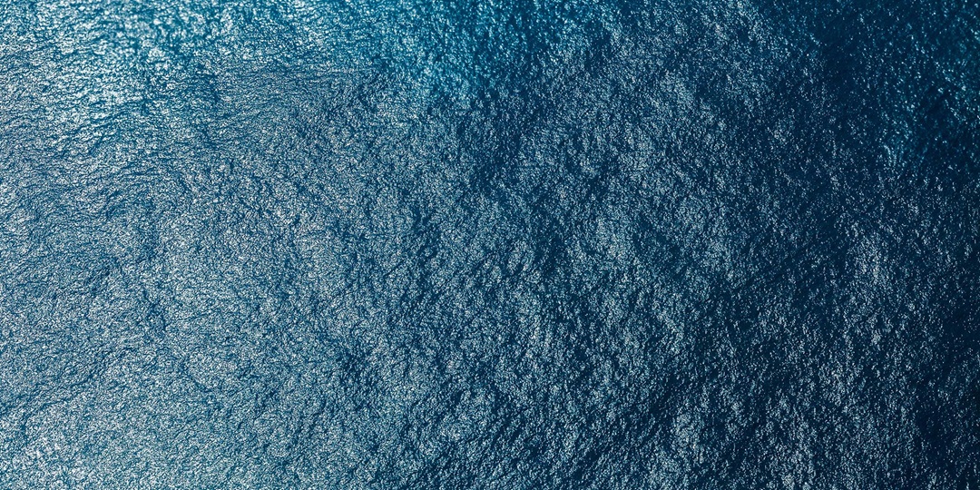 View of ocean from above