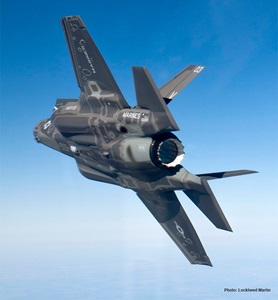 f-35 in the air