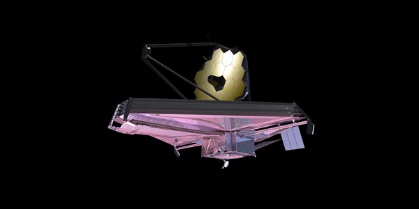 illustration of James Webb Space Telescope in space
