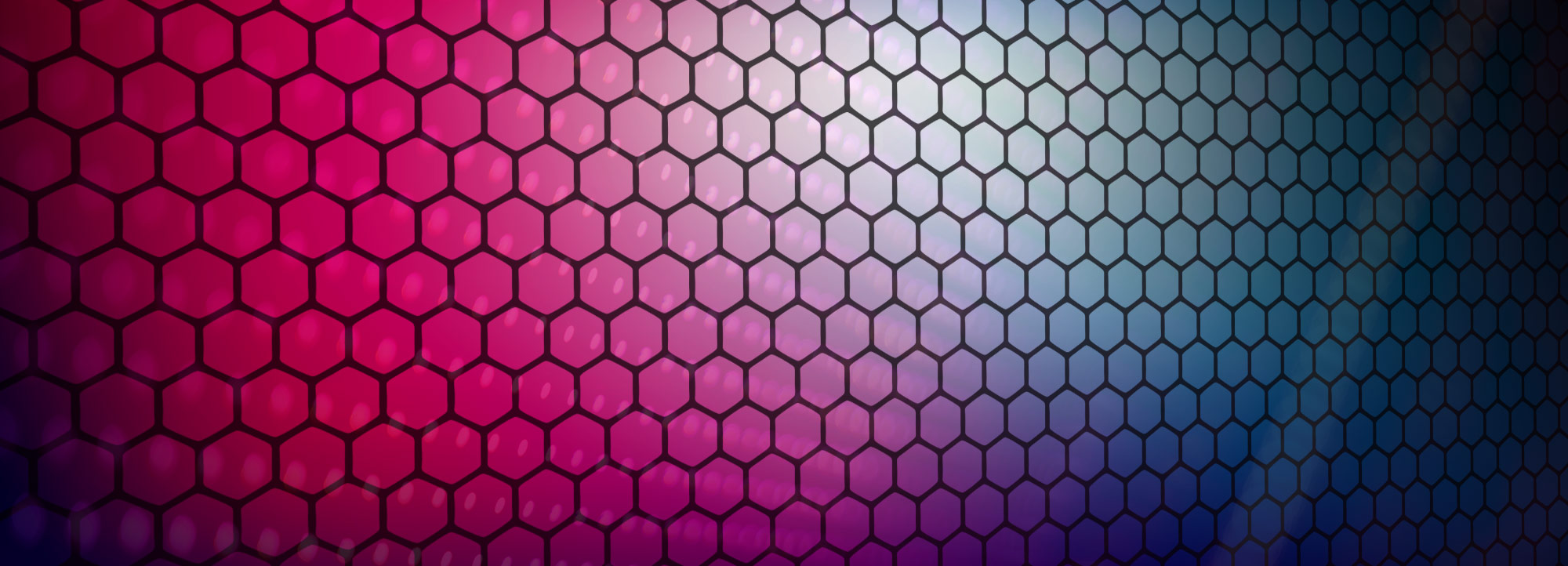 hexagon grid over blue and purple background