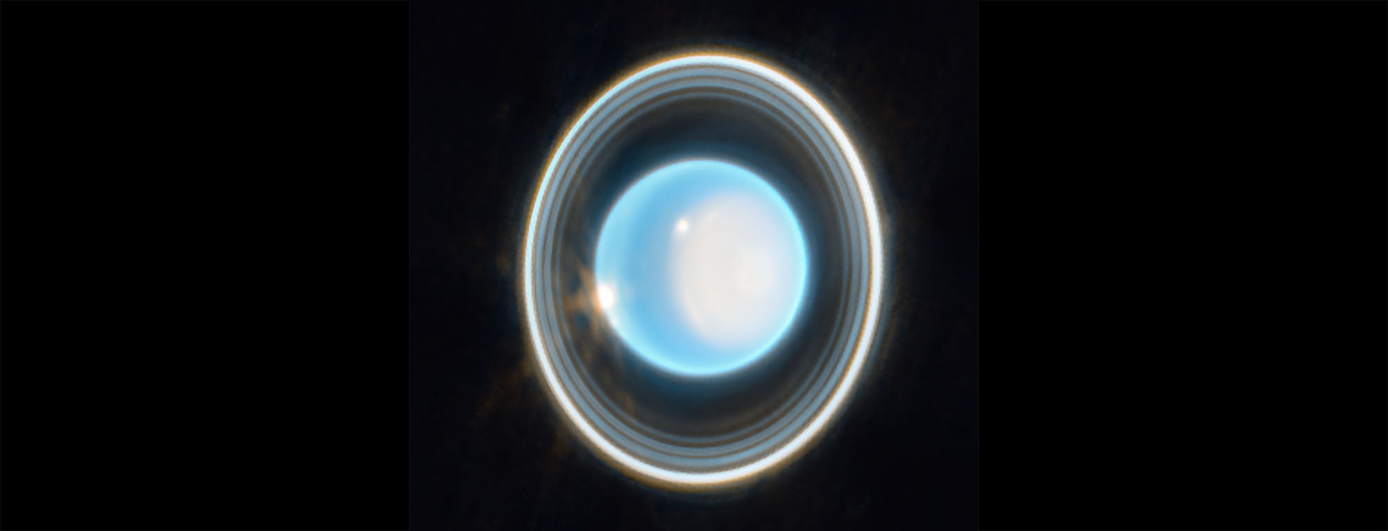 planet with rings in space