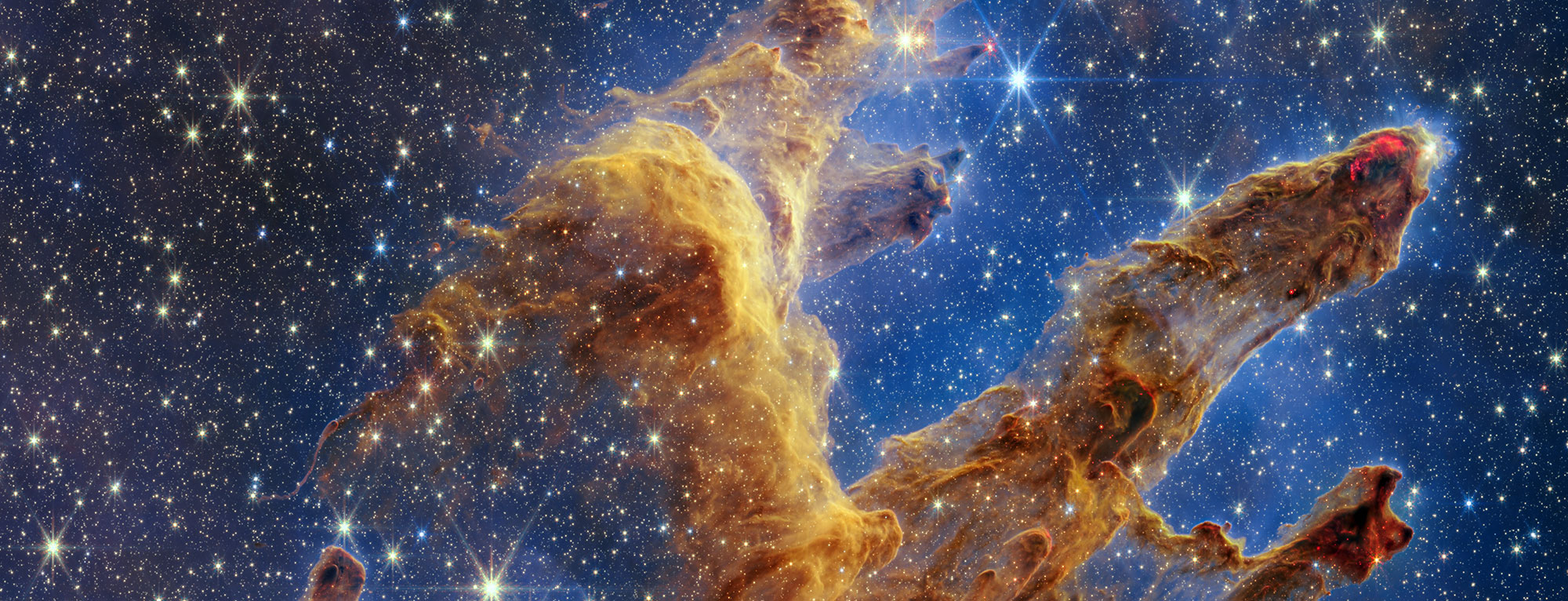 stars and clouds of gas in space