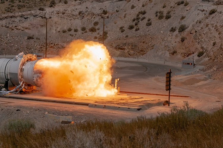 Motor during test fire
