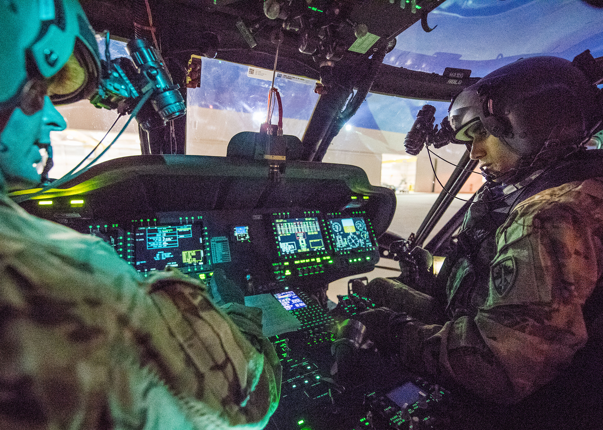 oldiers preparing for UH-60V limited user testing